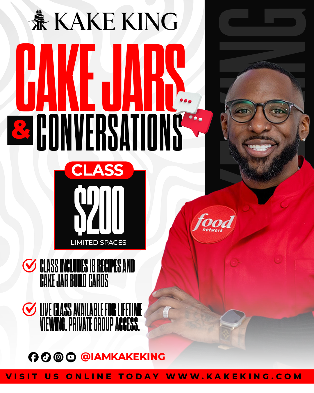 Cake Jars & Conversation (Pre-Recorded Virtual Class)