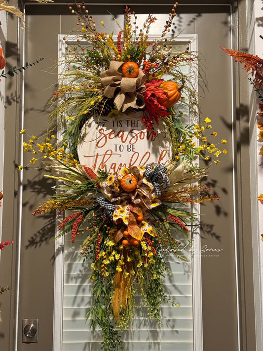 Season of Thankfulness Door Wreath