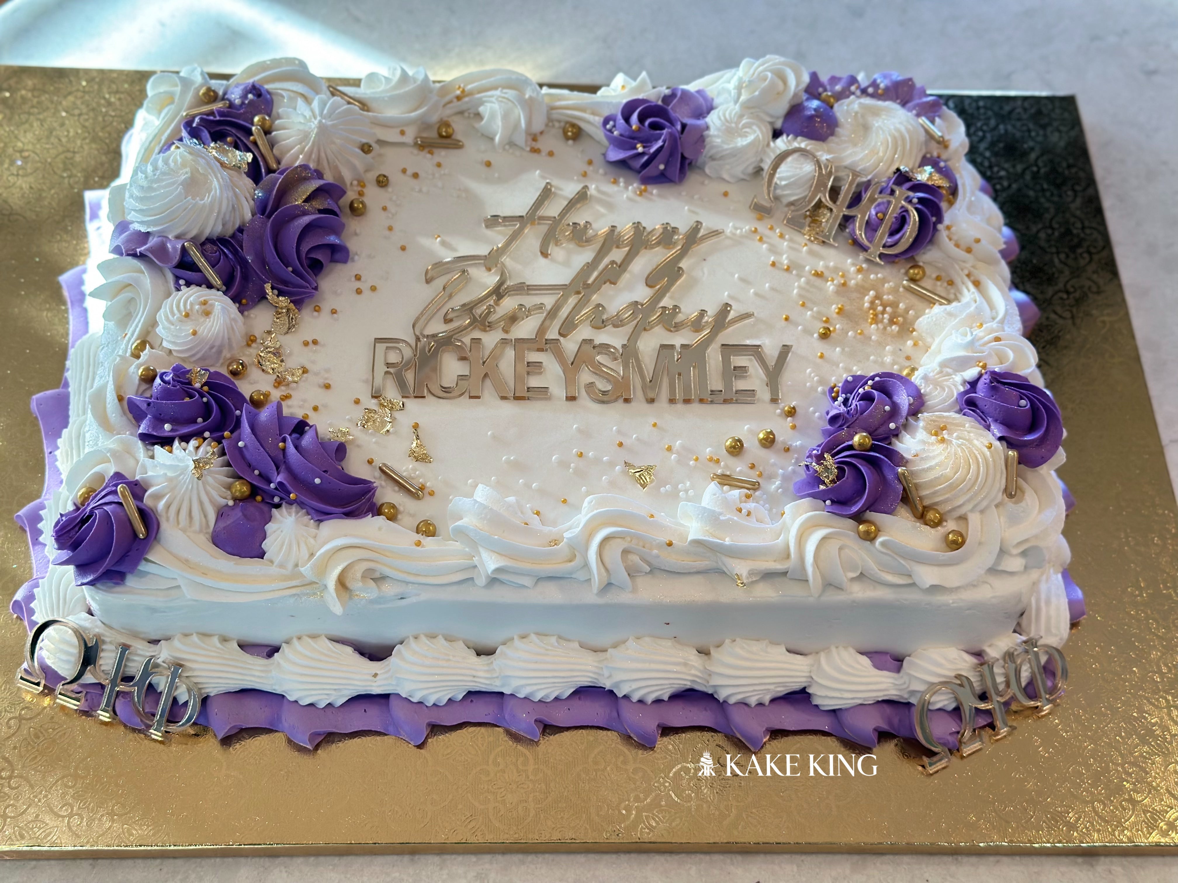 Regular 14, Buttercream Color Base Birthday Cake For Woman/Man/Girl/Boy