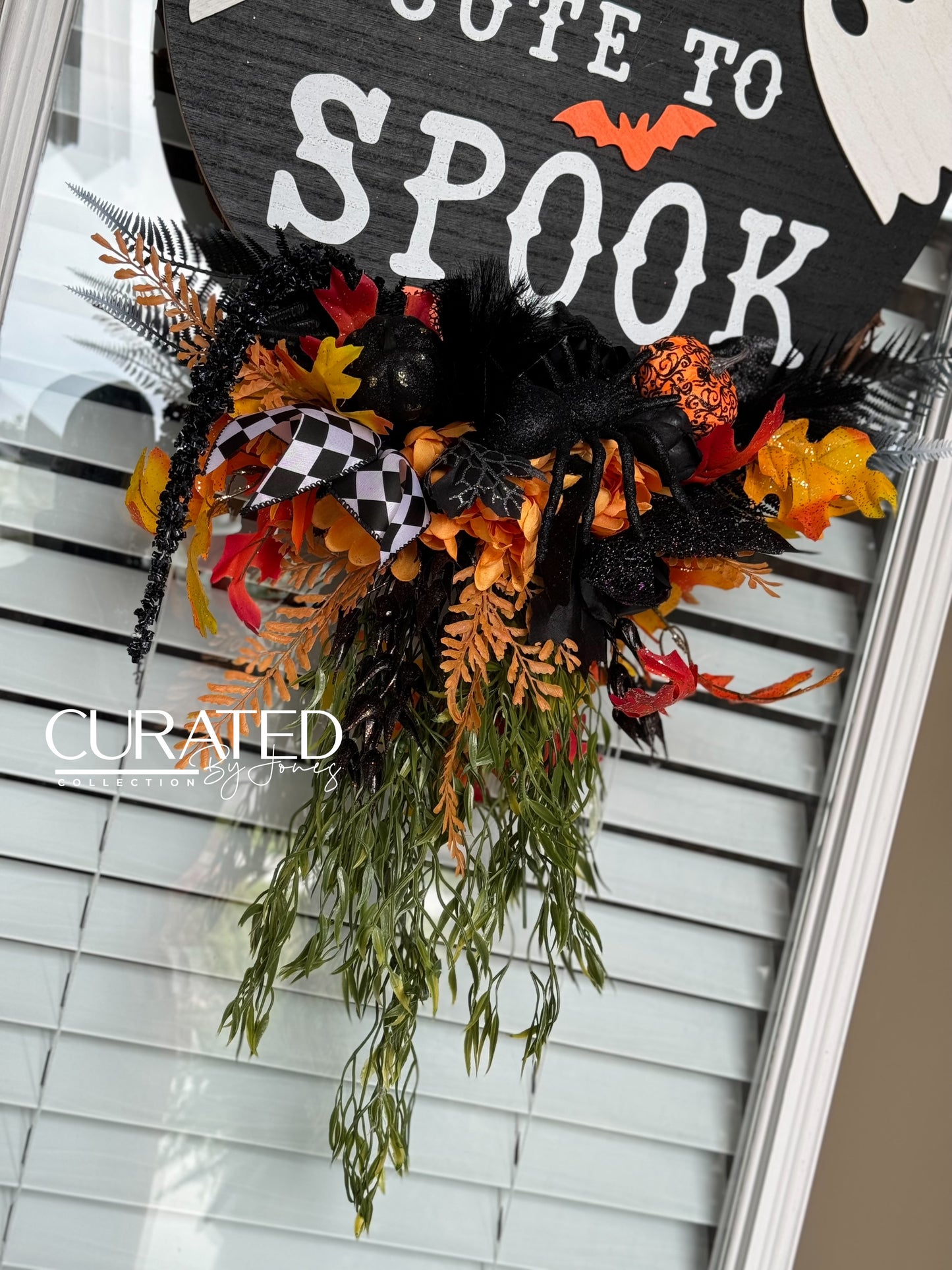 Too Cute To Spook Door Wreath